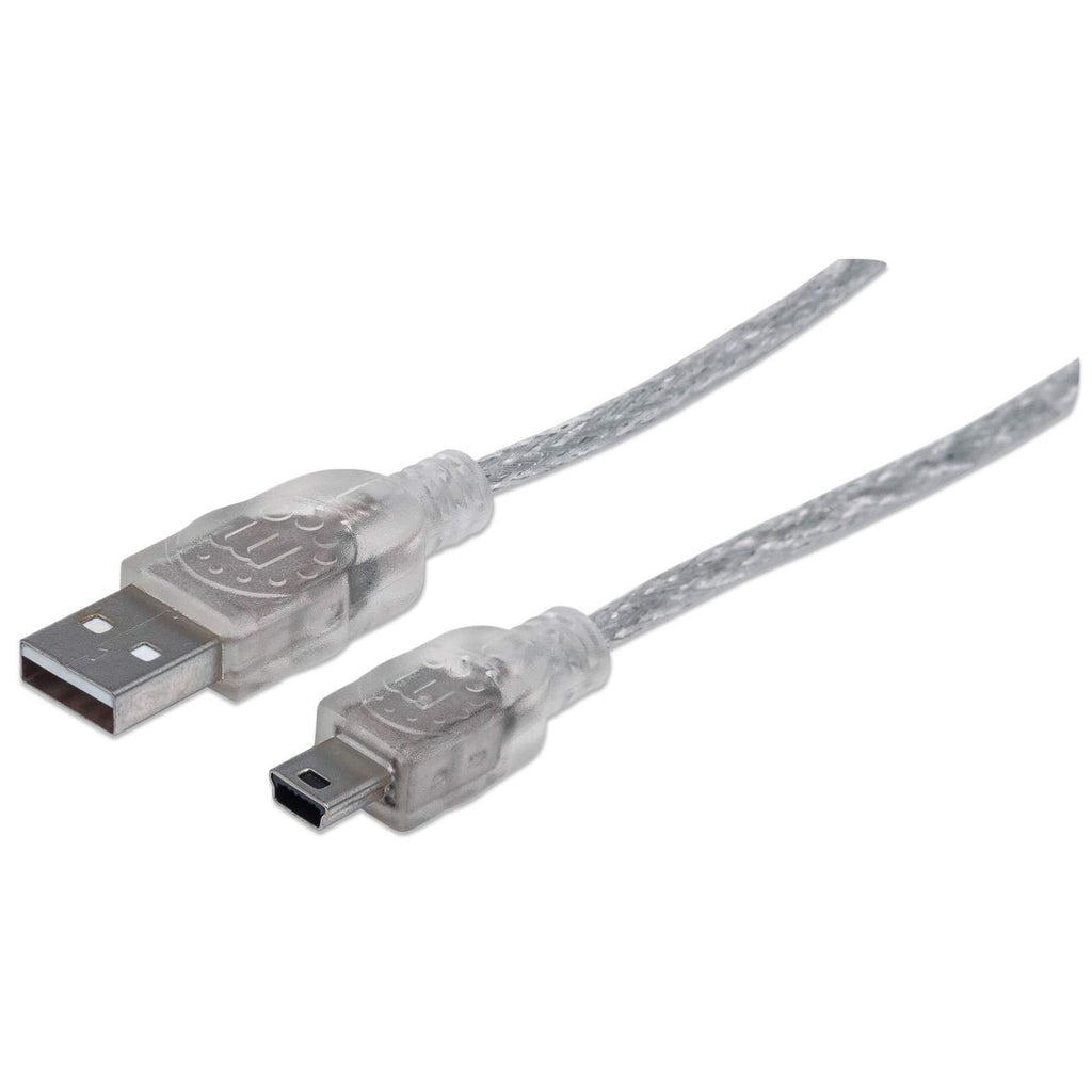 Manhattan High-Speed USB 2.0 Mini B to Mini B Cable 1.8m Silver