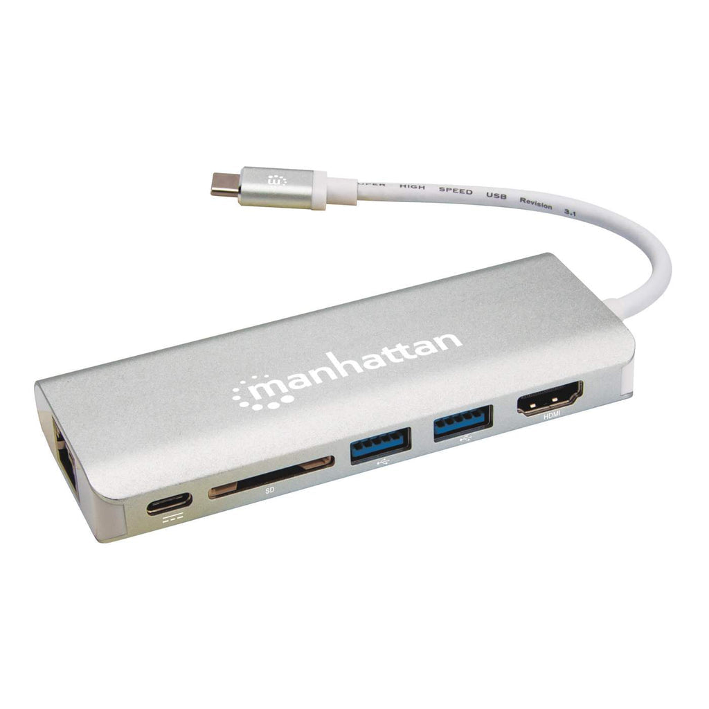 Manhattan USB-C 6-in-1 HDMI/RJ45/USB Hub/Dock