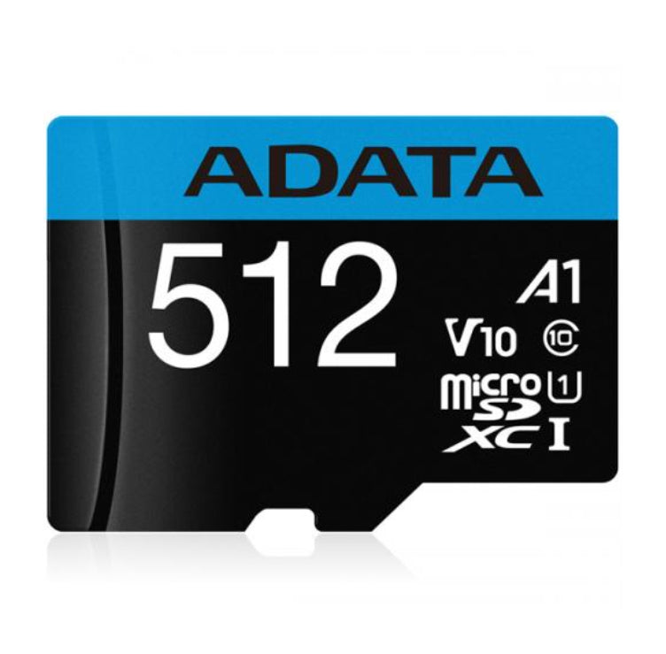 MEMORIA ADATA MICRO SDXC/SDHC 512GB UHS-I 100MB/25MB CLASE 10 V10 A1 C/ADAPTADOR (AUSDX512GUICL10A1-RA1)