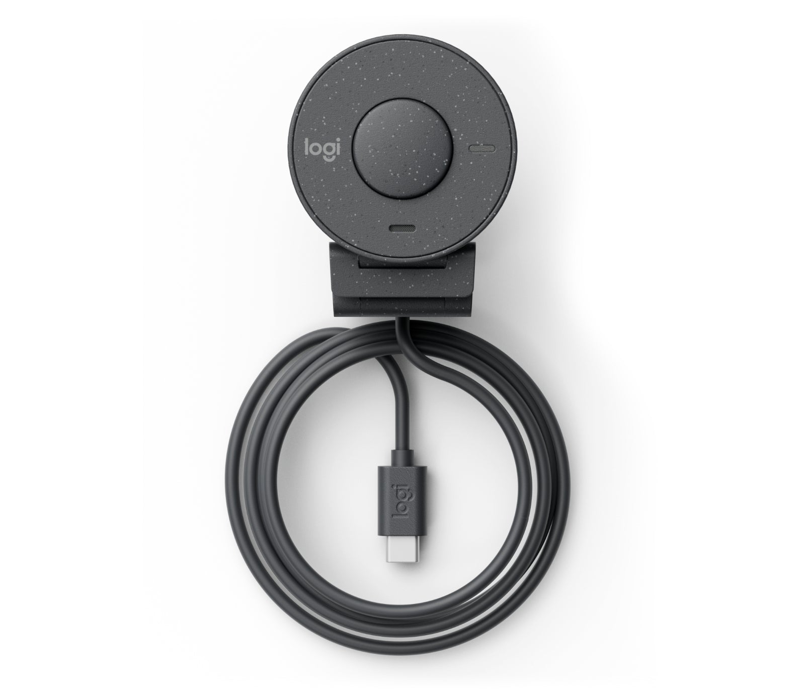 Logitech Brio 300 1080p USB-C Webcam with Auto Lighting Correction Microphone Graphite