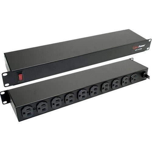 PDU Básico Para Distribución de Energía, Con 10 Tomas NEMA 5-15R Traseras, 1UR, 15 Amp, 120 Vca