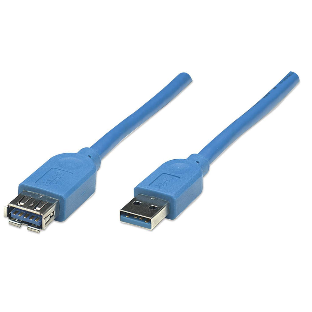 Manhattan USB-A 3.0 SuperSpeed Extension Cable 2m Blue