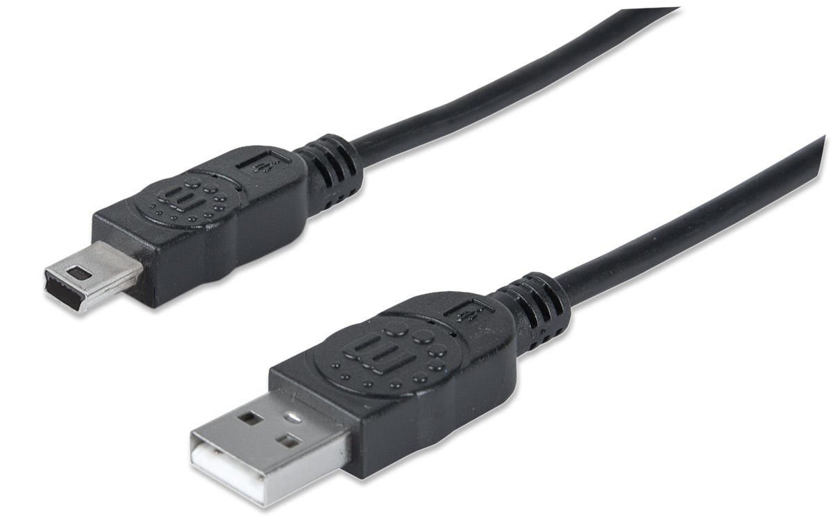 Manhattan USB Mini B High-Speed 2.0 Cable 1.8m Black