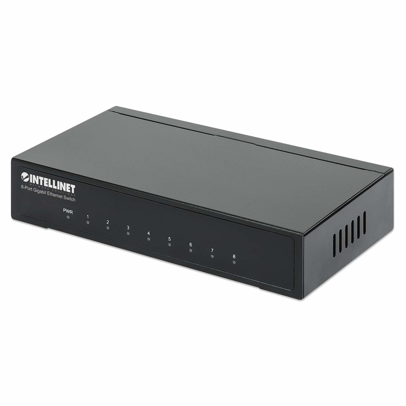 Switch Intellinet Escritorio Ethernet Gigabit 8 Puertos Color Negro