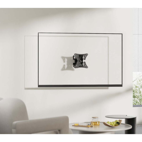 Manhattan Soporte de pared con pivote para pantalla de 13" a 32". Sujeta una pantalla o monitor de 13" a 32" de hasta 30 kg (66 lbs.), +/- 20° de inclinación, +/-30° de giro, soporte de un solo perno (pivote), negro