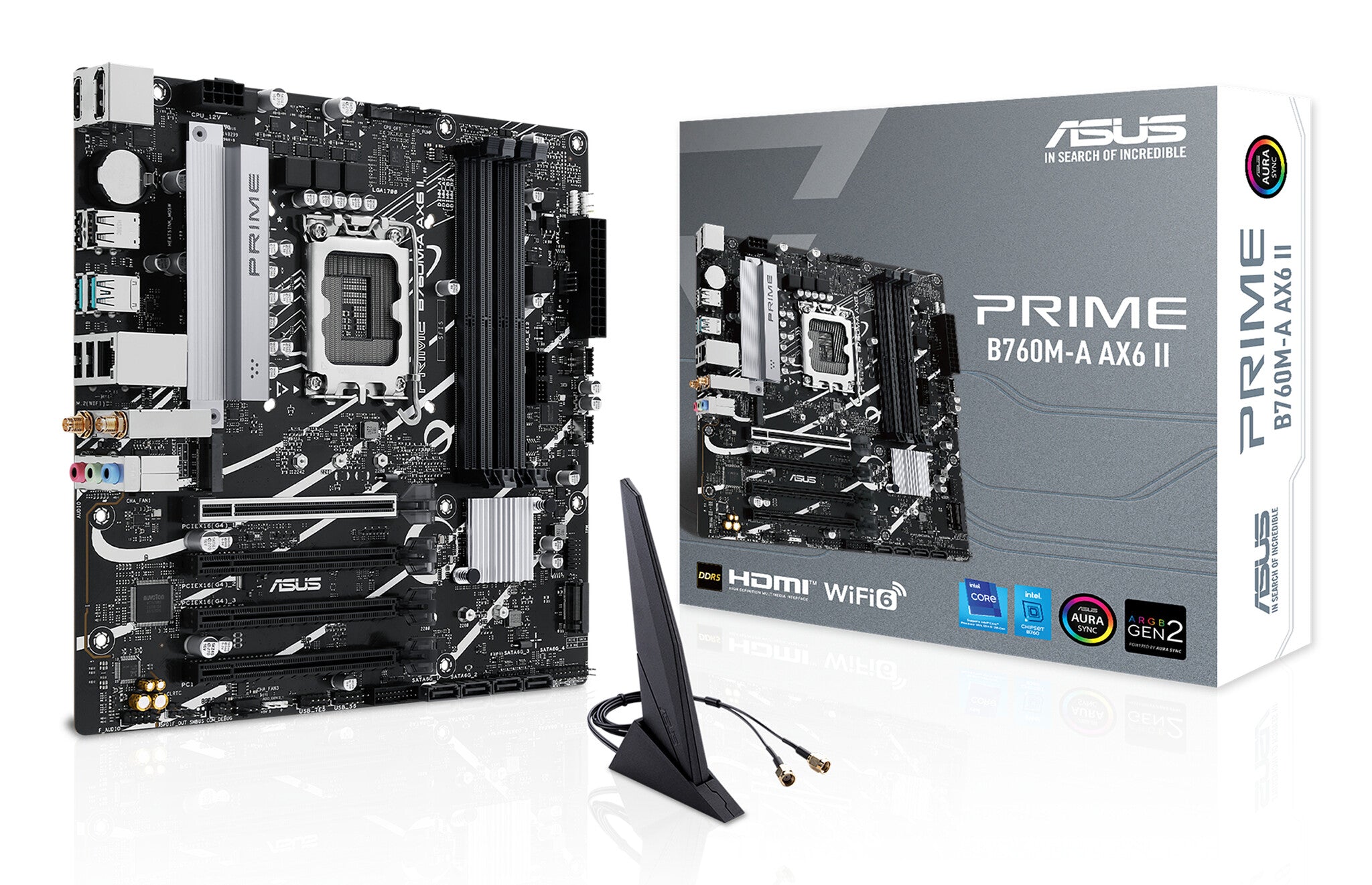 ASUS PRIME B760M-A AX6 II placa base Intel B760 LGA 1700 Micro ATX