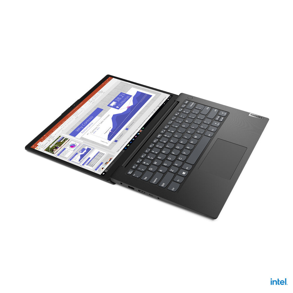 Lenovo V14 G2 IJL Intel® Celeron® N N4500 Computadora portátil 35.6 cm (14") HD 4 GB DDR4-SDRAM 128 GB SSD Wi-Fi 5 (802.11ac) Windows 11 Home Español Negro