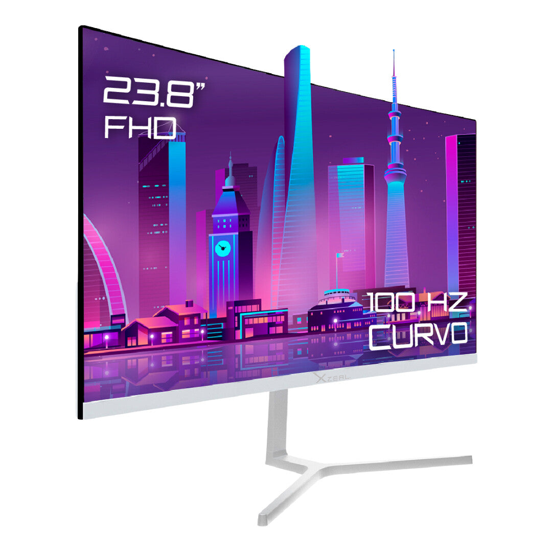 XZEAL XST 570-1 monitor de computadora 60.5 cm (23.8") 1920 x 1080 Pixeles Full HD Blanco