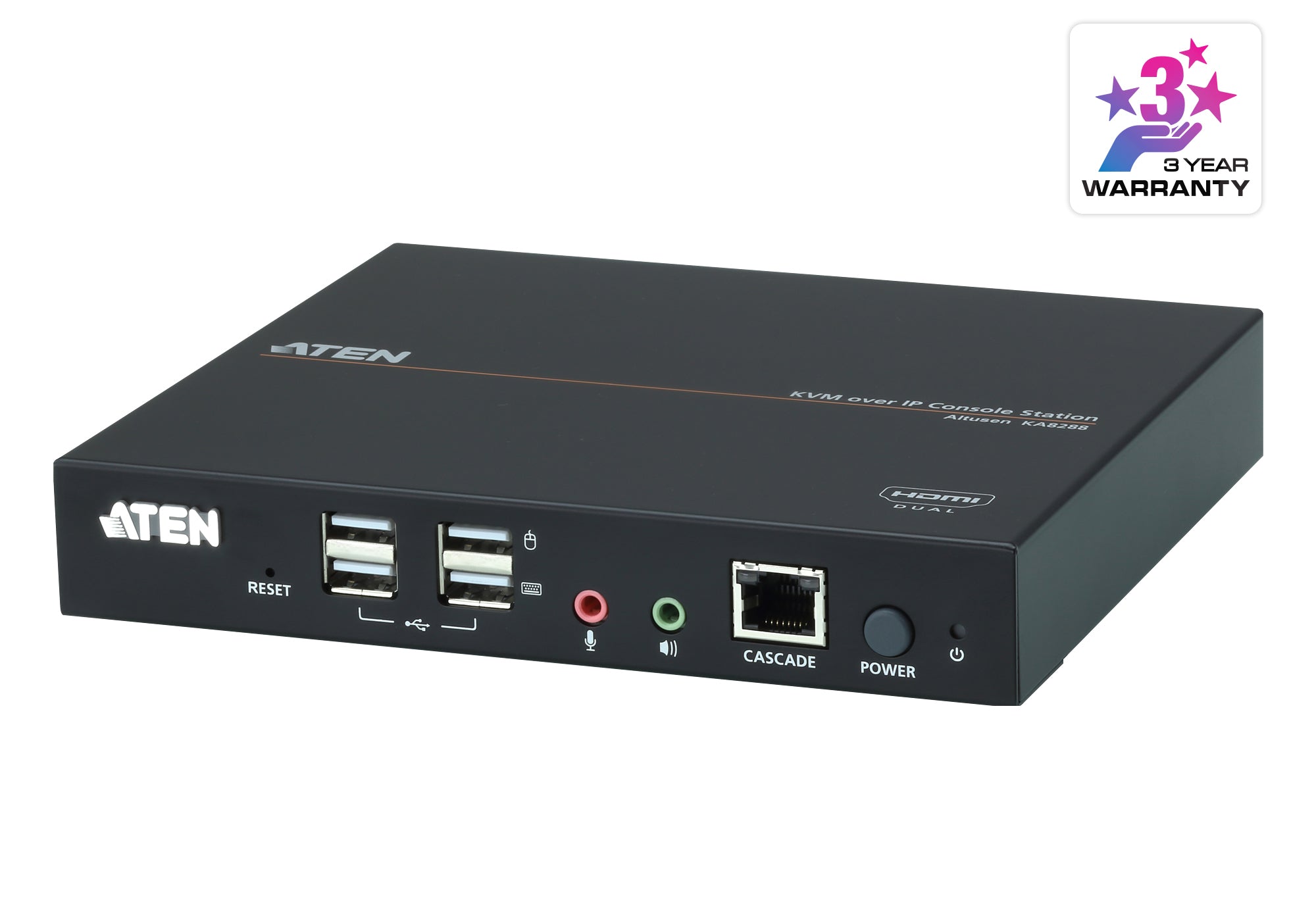 Estación de Consola KVM over IP | 1920 x 1200 @ 60 Hz | Panel Array Mode™ 64 Servidores | Virtual Media USB | Dual Display | Seguridad Avanzada | 0U Rack Mount