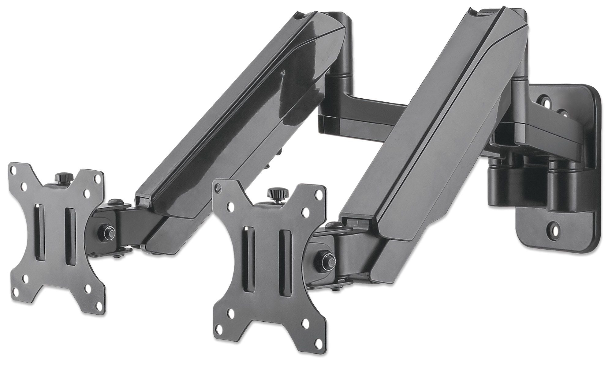Manhattan Universal Wall Monitor Mount for 2 Monitors 17" to 32" Piston Up to 8 kg