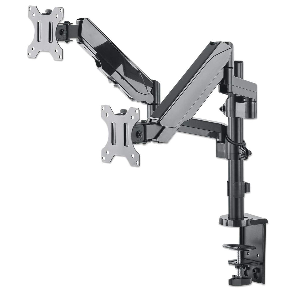 Manhattan Universal Monitor Stand for 2 Monitors 17" to 32" Gas Spring Up to 8 kg