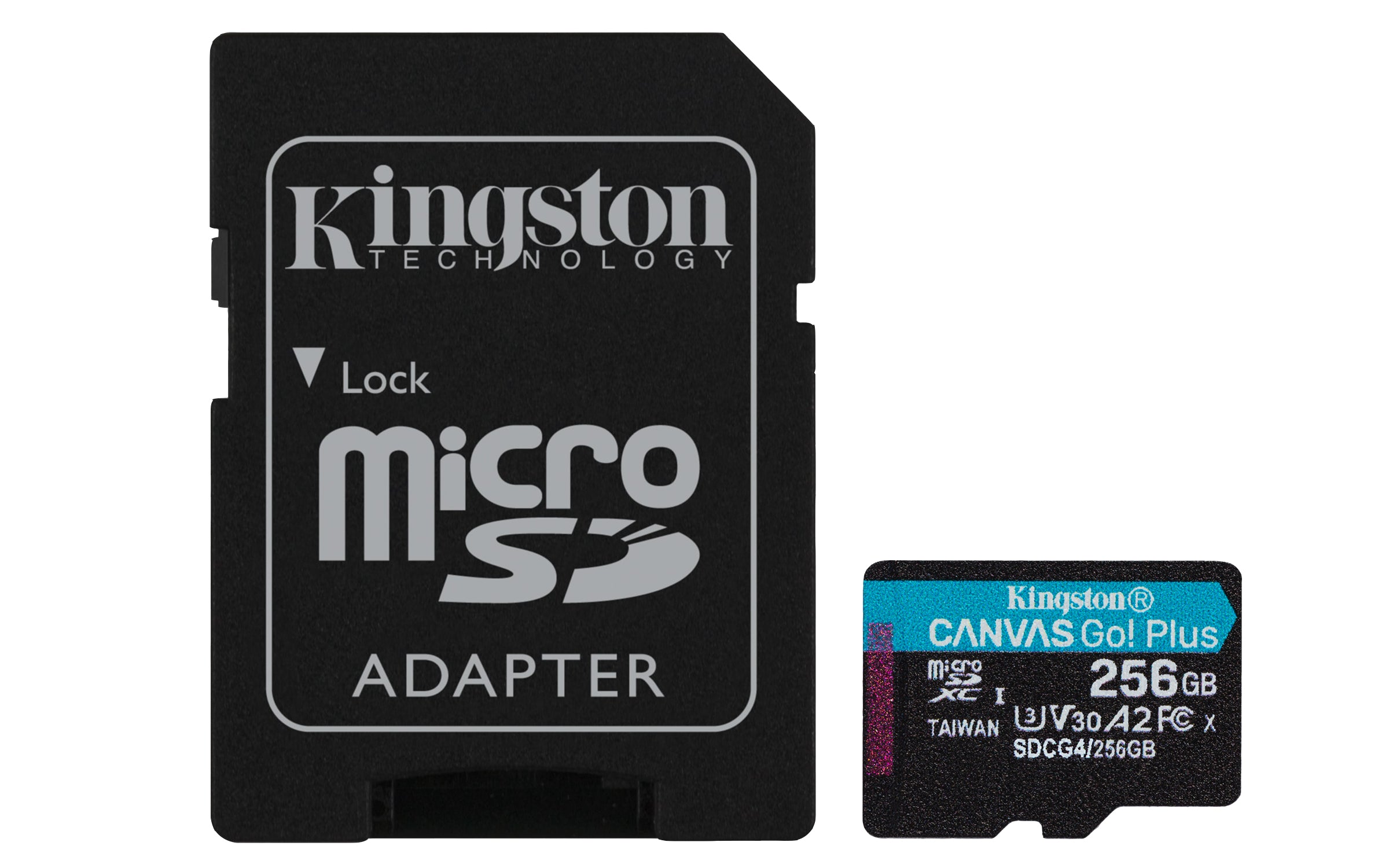 Memoria MicroSD Kingston Flash Canvas GO PLUS 256GB UHS-I CLASE 10 C/Adaptador