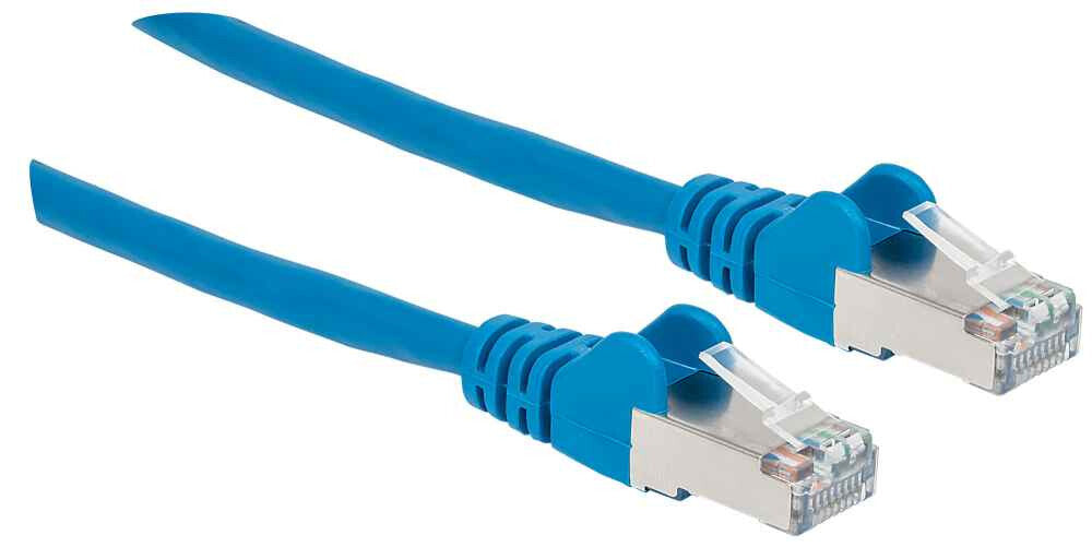 Intellinet Cable de Red Cat6a S/FTP, 30 cm, Azul