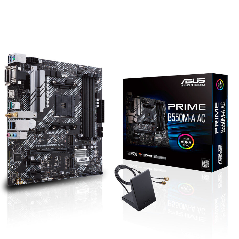 ASUS PRIME B550M-A AC AMD B550 Enchufe AM4 Micro ATX