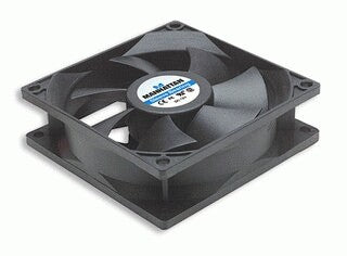 Manhattan 700955 sistema de refrigeración de computadora Gabinete de la computadora Ventilador 8 cm Negro 1 pieza(s)