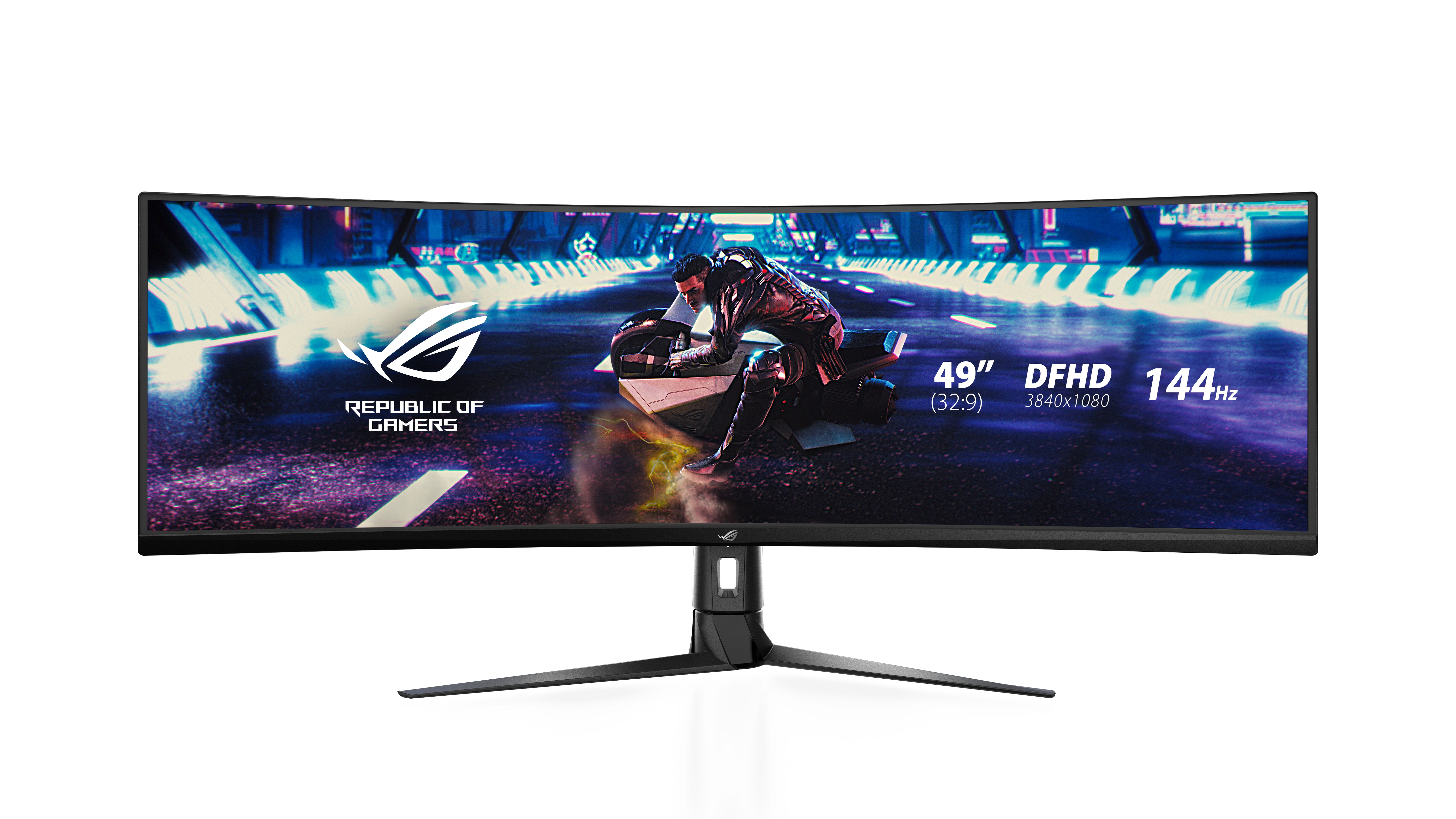 MONITOR GAMER ASUS ROG STRIX XG49VQ /49 /3840X1080 /TR 4MS /144HZ /2X HDMI /DP /ALTAVOCES /VESA /FREESYNC PREMIUM PRO /CURVO
