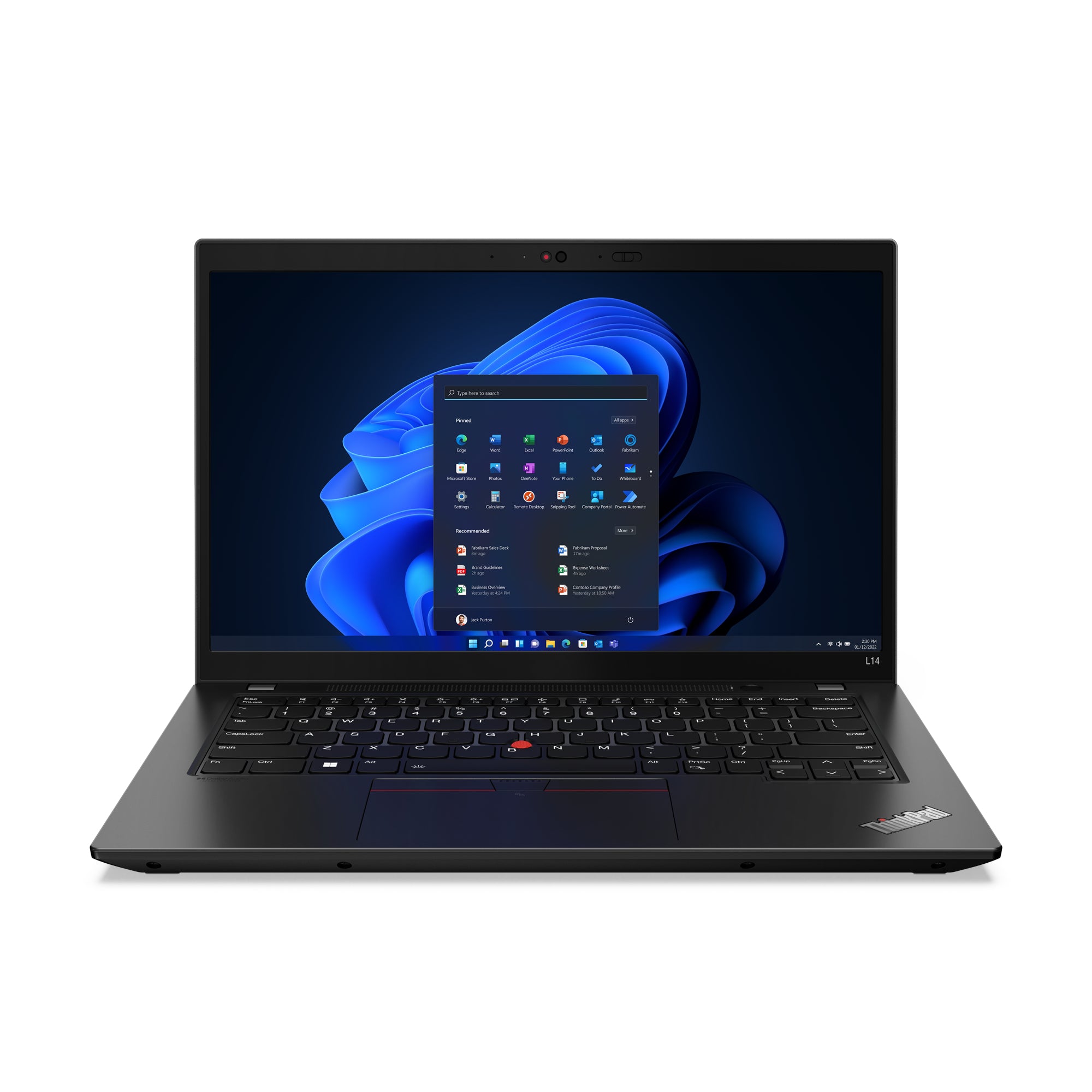 Laptop Lenovo Thinkpad L14 G3 14" Intel Core i5 1235U Disco duro 256 GB SSD Ram 8 GB Windows 10 Pro Color Negro
