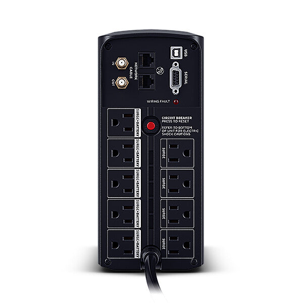 CyberPower LCD CP1000AVRLCDa sistema de alimentación ininterrumpida (UPS) Línea interactiva 1 kVA 600 W 9 salidas AC