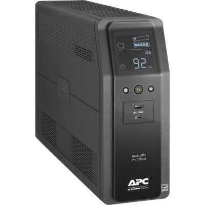 UPS APC Pro BR 1100VA/600W 120V Lead-Acid Battery 10 Outlets Black AVR LCD Interface LAM