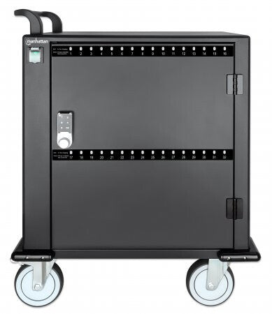 Manhattan 716000 carrito o armario de dispositivo portátil Carrito de manejo de dispositivos portátiles Negro