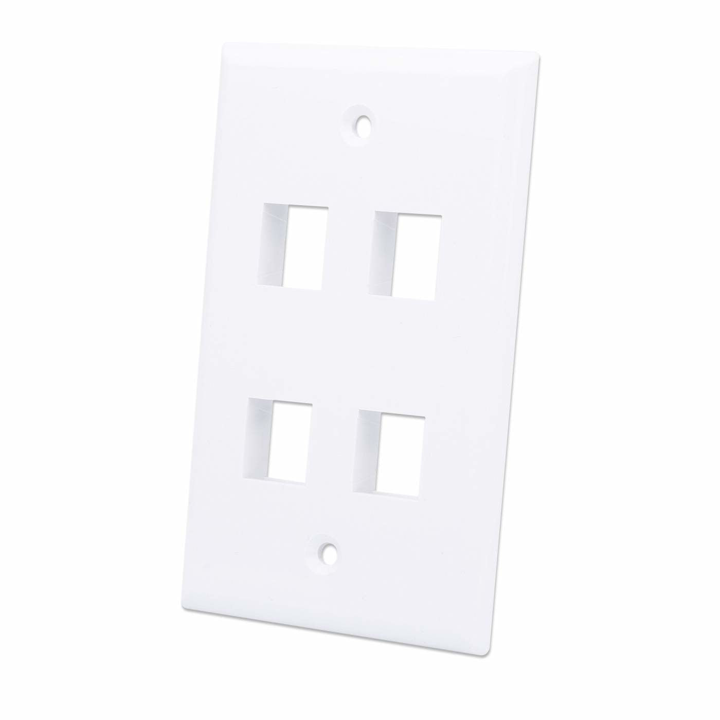 Tapa Intellinet para Caja 4 Perforaciones Color Blanco