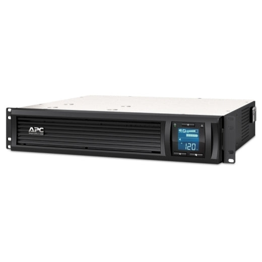 UPS APC 1000VA/600W LCD Display RM 2U 120V 6 NEMA 5-15R Outlets Black