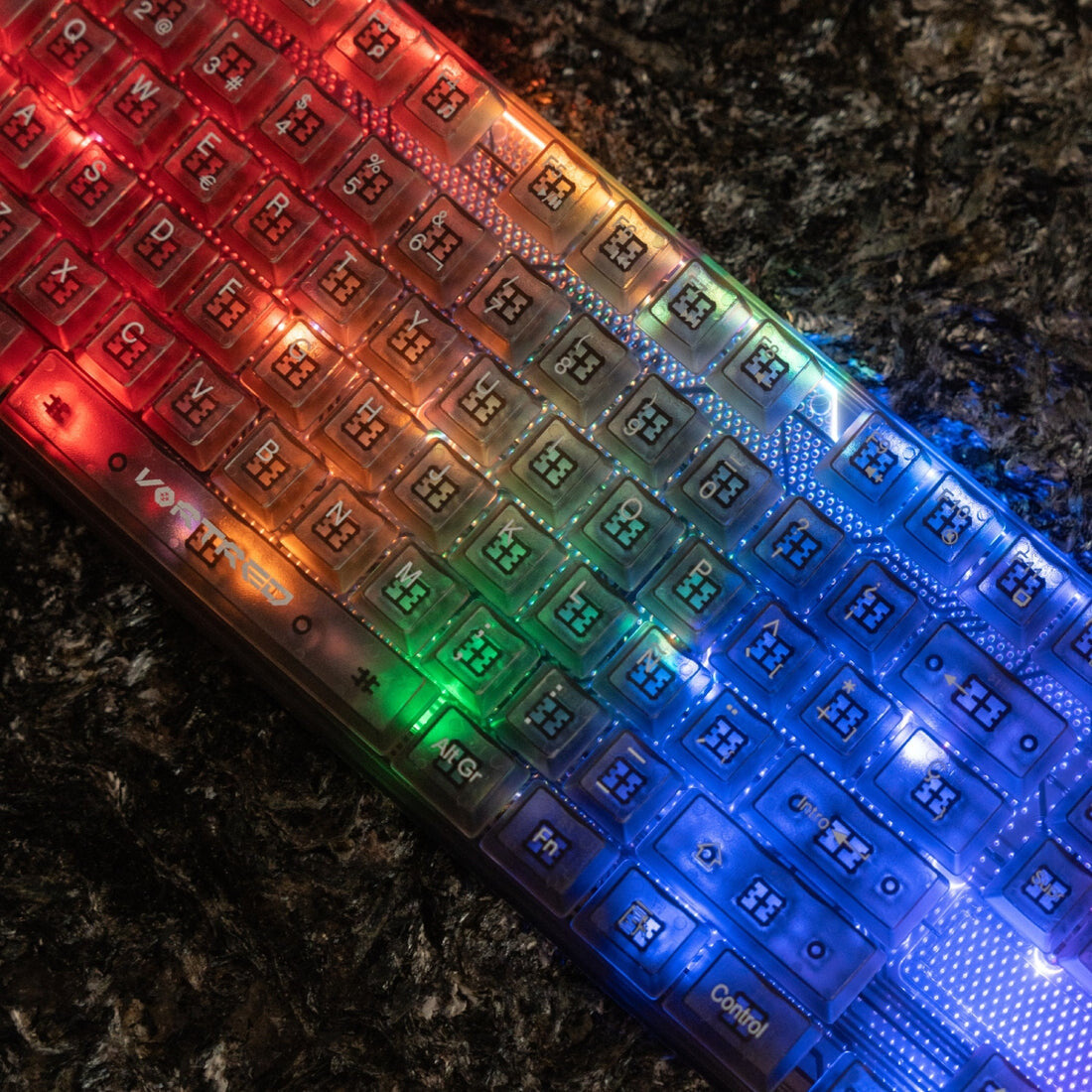 Perfect Choice V-930723 teclado Ratón incluido Juego USB Transparente