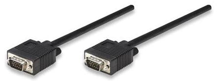 Manhattan SVGA Cable 8mm HD15 M-M 11m Black