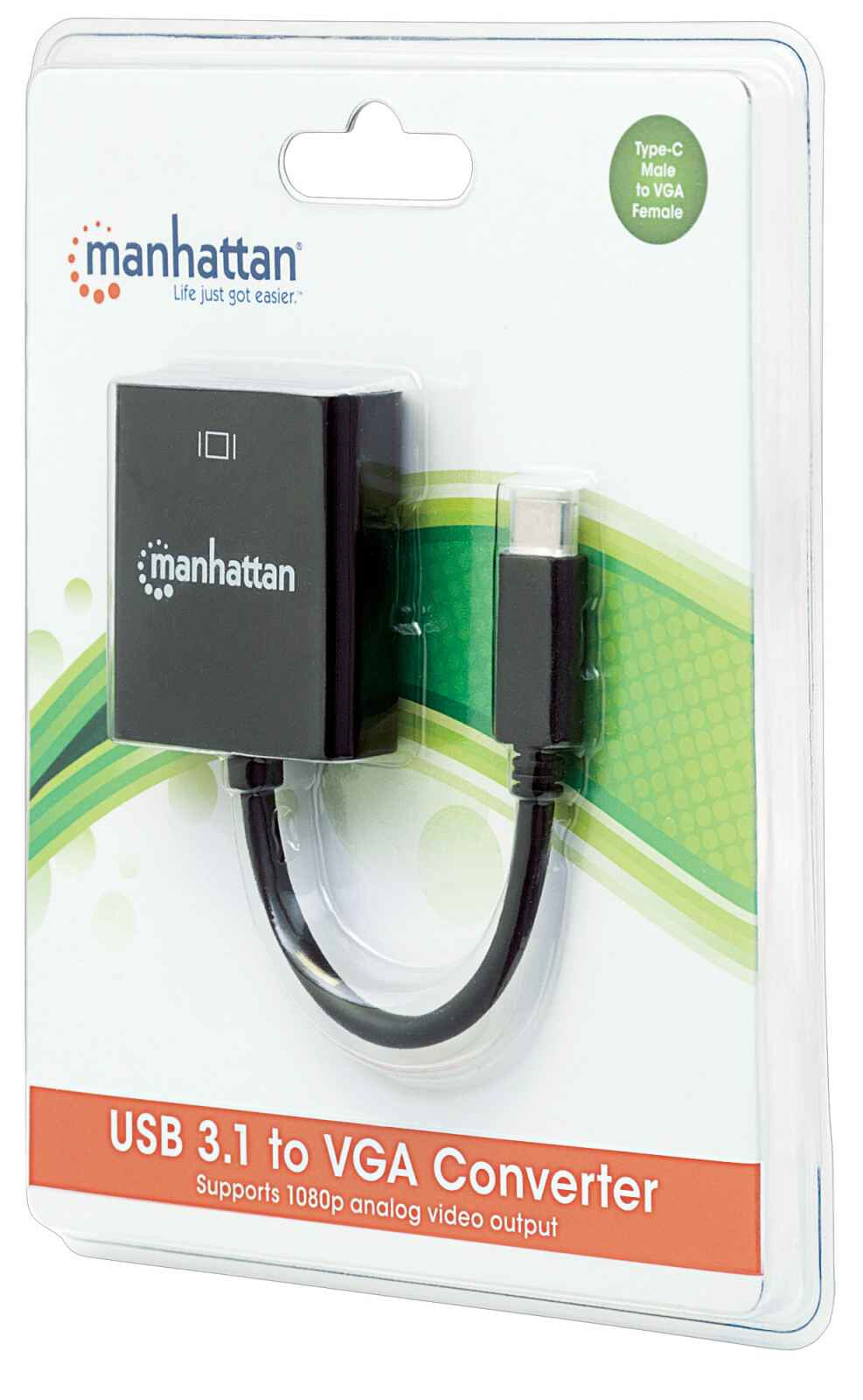 Manhattan Convertidor USB-C a VGA