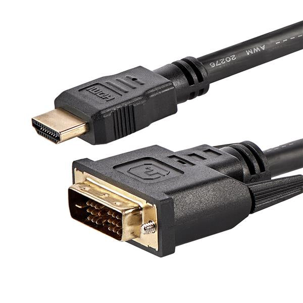 CABLE ADAPTADOR DE 1.8M CONVERTIDOR DE VIDEO HDMI A DVI-D - MACHO A MACHO - STARTECH.COM MOD. HDMIDVIMM6
