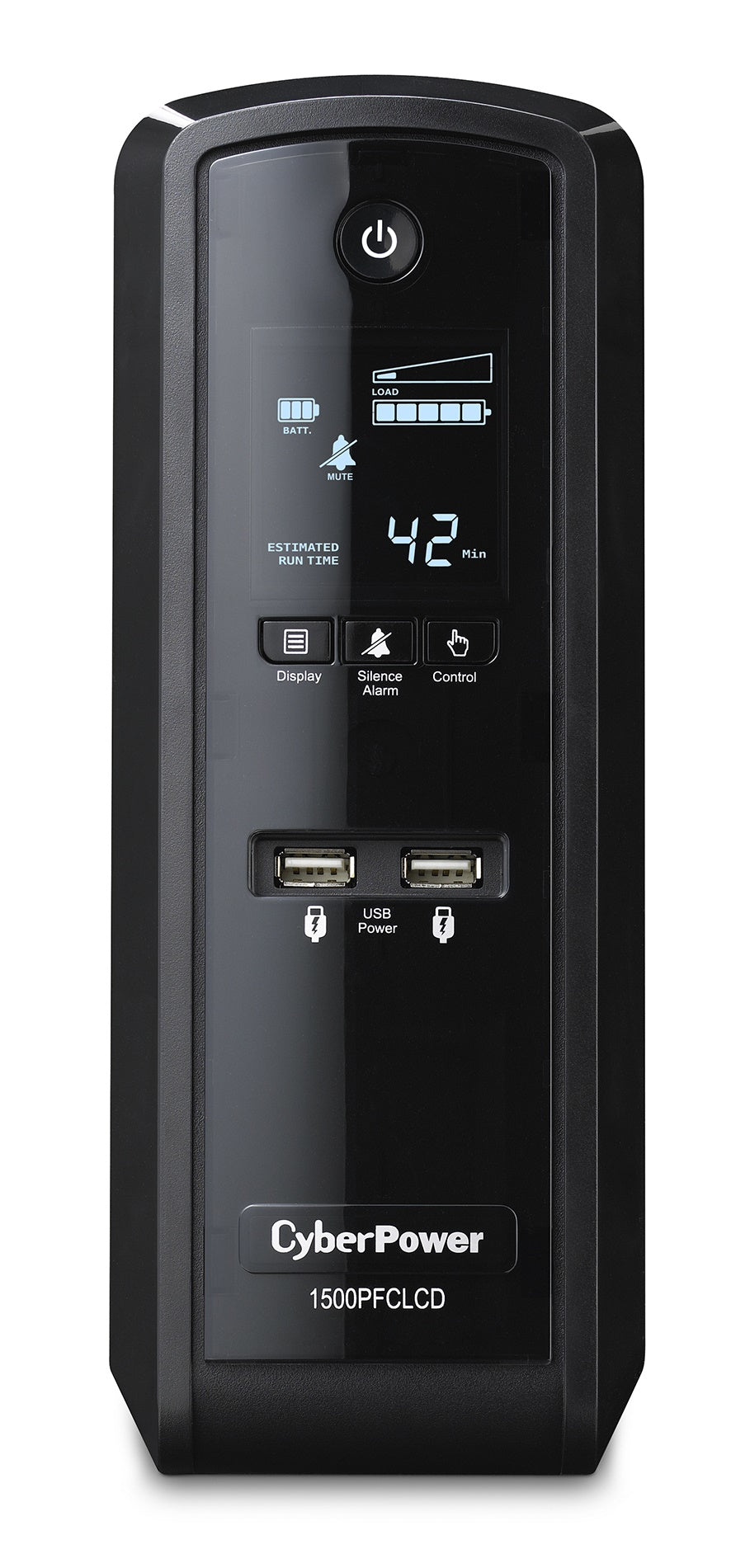UPS de 1500 VA/900 W, Topología Línea Interactiva, Entrada 120 Vca NEMA 5-15P, Onda Senoidal Pura, Tipo Torre, Con 10 Tomas NEMA 5-15R