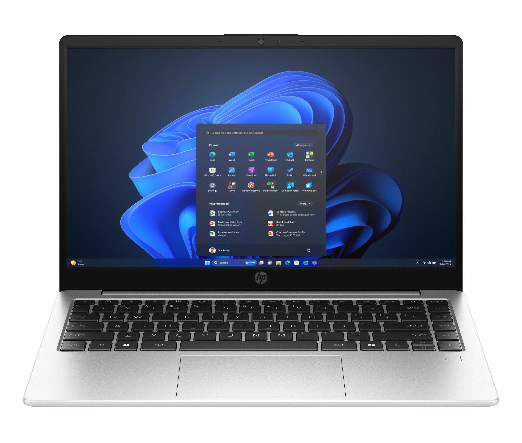 HP 240R G10 Intel Core 5 120U Computadora portátil 35.6 cm (14") Full HD 8 GB DDR4-SDRAM 512 GB SSD Wi-Fi 6 (802.11ax) Windows 11 Home Plata