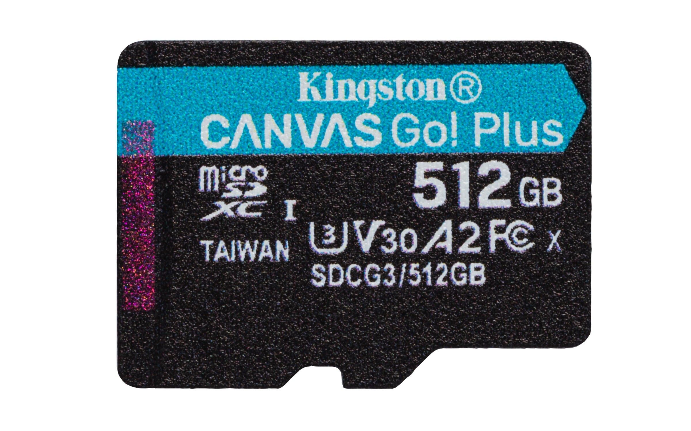 Memoria MicroSD Kingston Canvas Go Plus 512 GB 170R A2 U3 V30