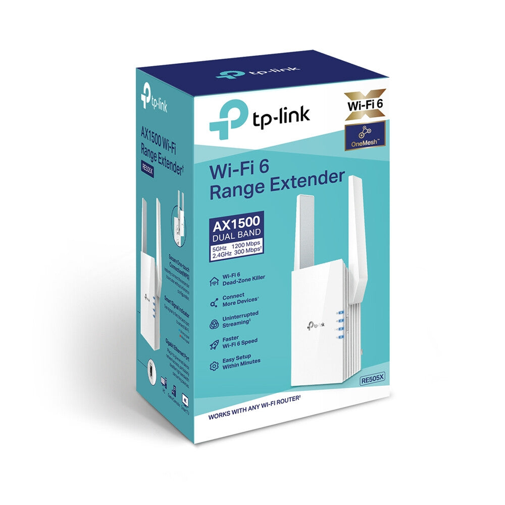 TP-Link RE505X Repetidor de red Blanco 10, 100, 1000 Mbit/s