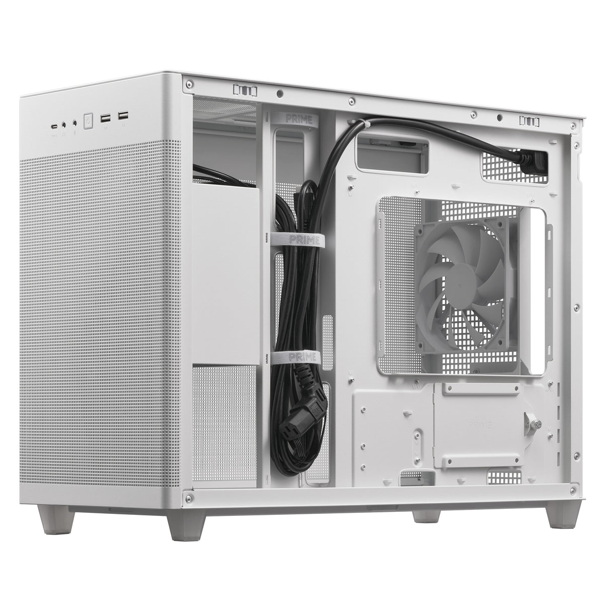 ASUS Prime AP201 MicroATX Case Mini Tower Blanco