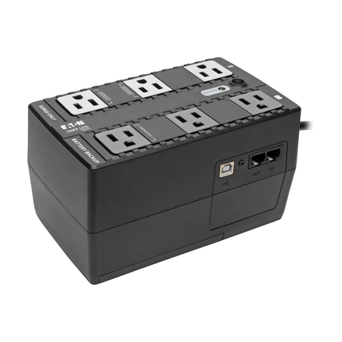 Tripp Lite ECO350UPS UPS Standby de 350VA 210W - 6 Tomacorrientes NEMA 5-15R, 120V, 50Hz / 60Hz, Clavija 5-15P, ENERGY STAR, Instalación en Pared o Escritorio