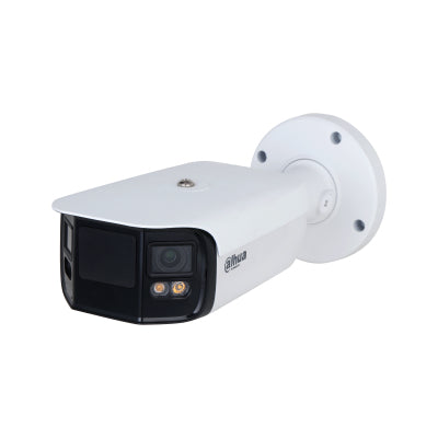 CAMARA IP/DAHUA/ IPC-PFW5849-A180-E2-ASTE - BULLET 4K/ 2X4 MEGAPXELES/ CODEC H.265/ FULL COLOR/ LED DE 40M/ANGULO DE VISIN 180/ ROI/ WDR/ ES AUDIO Y ALARMA/ SMD 4.0/ IP67