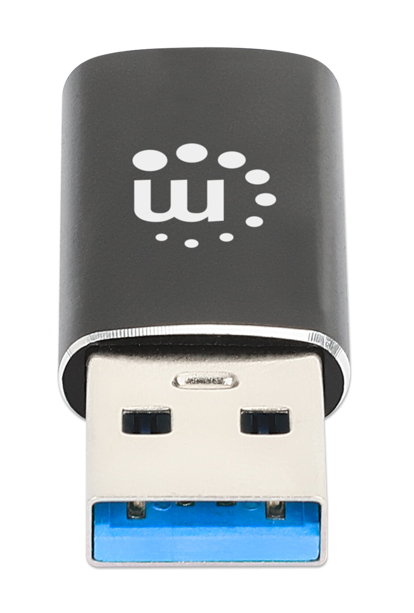Manhattan 153980 cambiadores de género de cables USB A USB C Negro