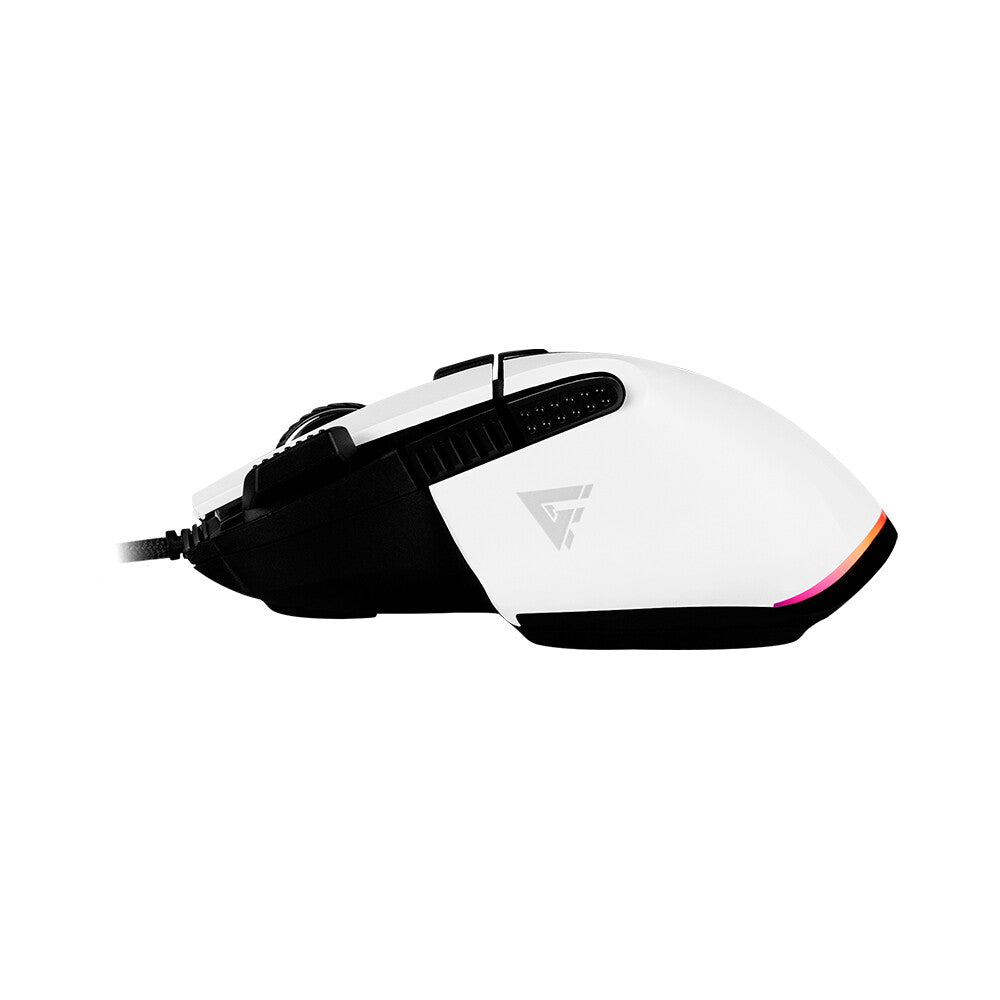 Game Factor MOG602-WH ratón Juego Diestro USB tipo A Opto-mecánica 19000 DPI