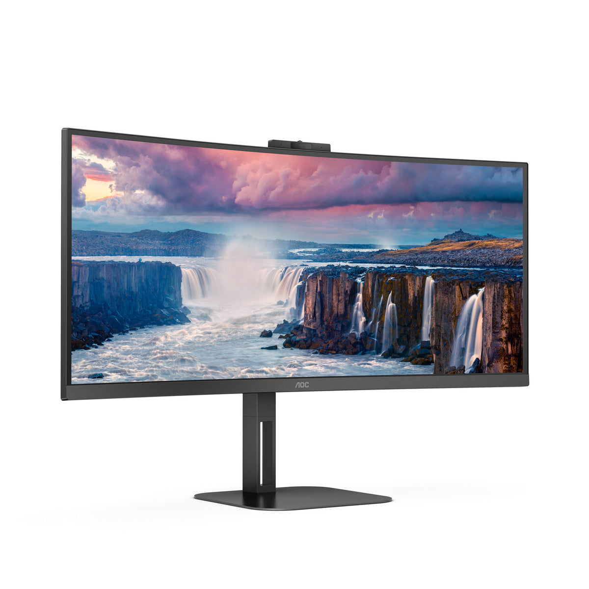 AOC V5 CU34V5CW monitor de computadora 86.4 cm (34") 3440 x 1440 Pixeles Wide Quad HD LED Negro