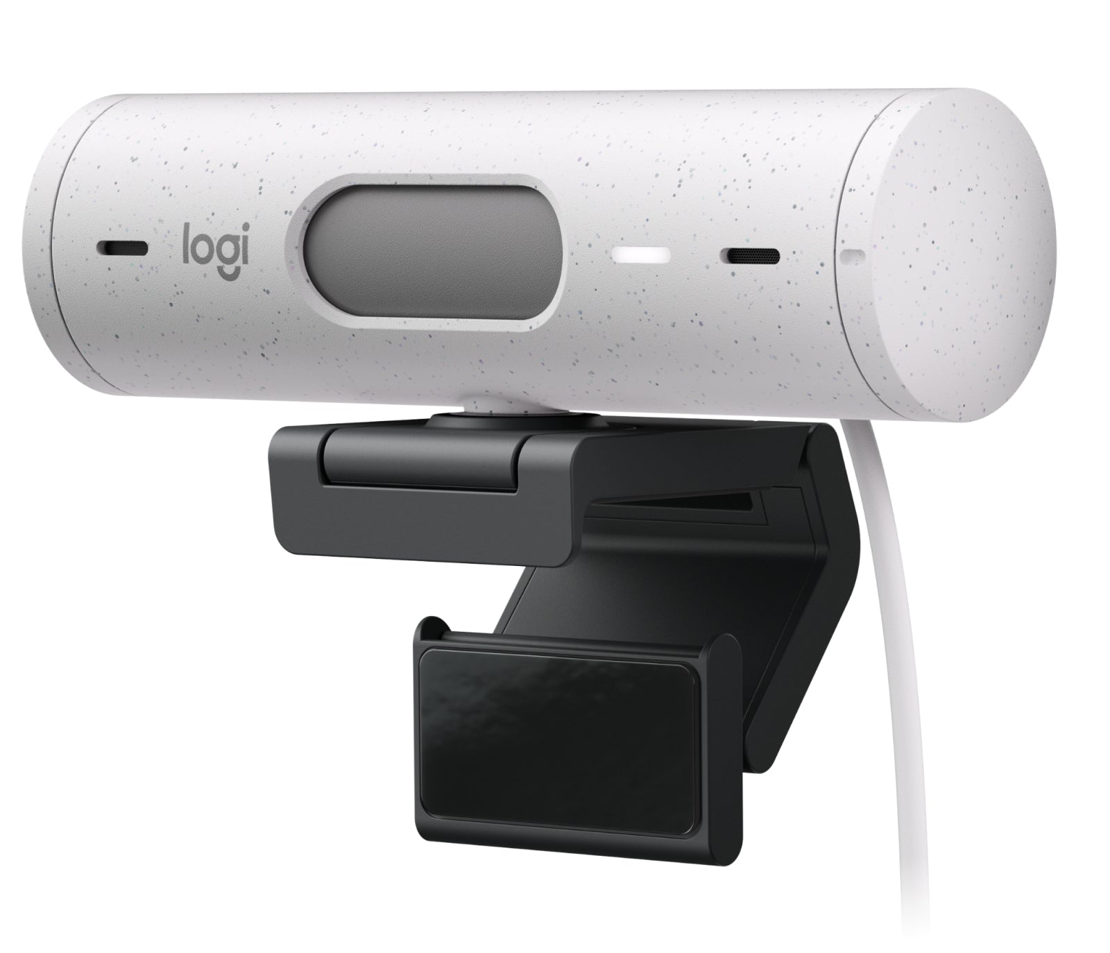 WEBCAM LOGITECH BRIO 500 BLANCO FHD 1080 A 30 FPS AUTO ENFOQUE, MICRÓFONO IA USB-C WIN/MAC OS