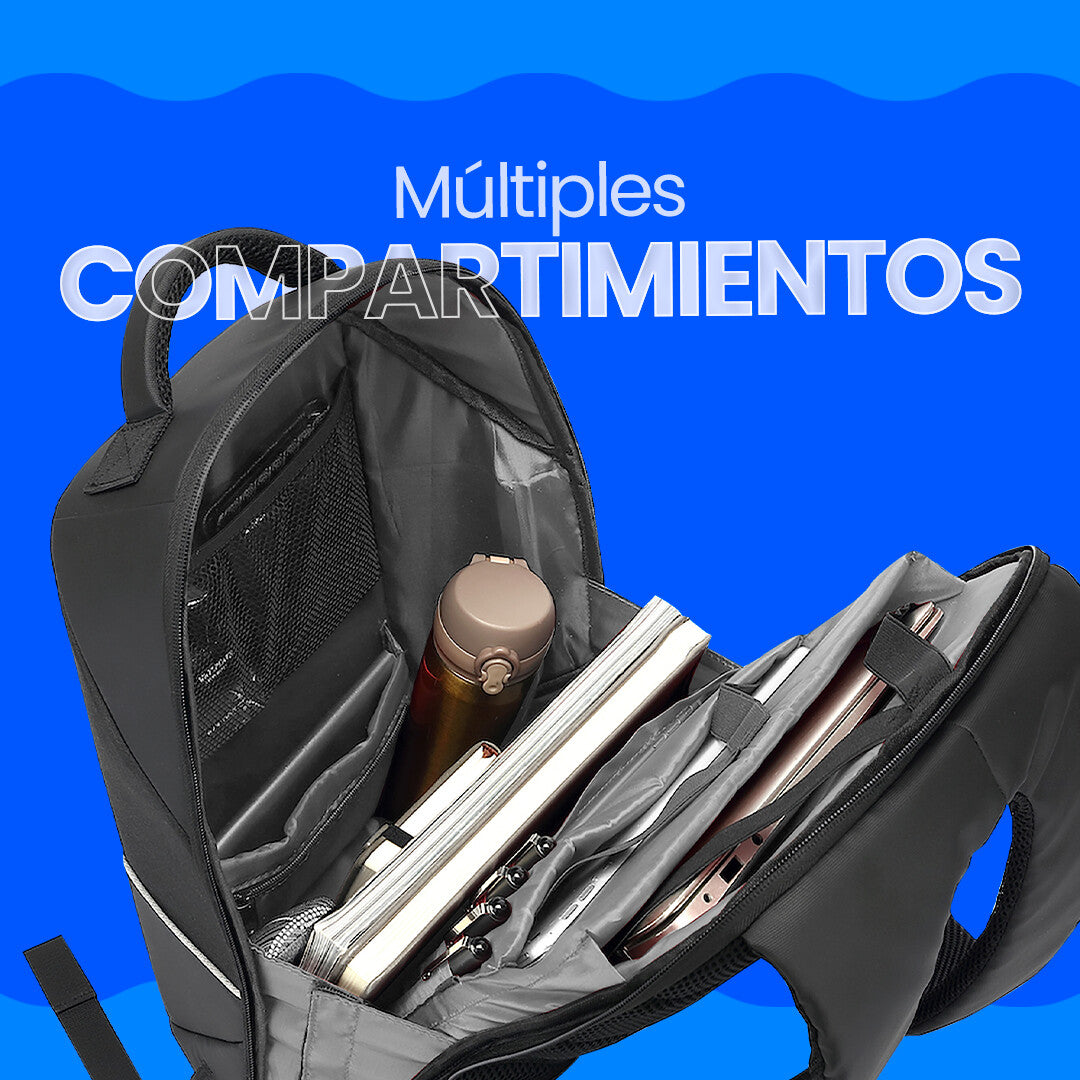 Vorago BP-401 mochila Negro Espuma de etil vinil acetato (EVA), Poliéster