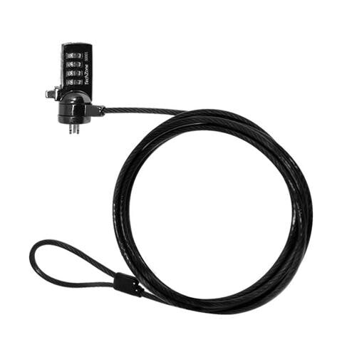TechZone TZCCL-3 cable antirrobo Negro 1.8 m