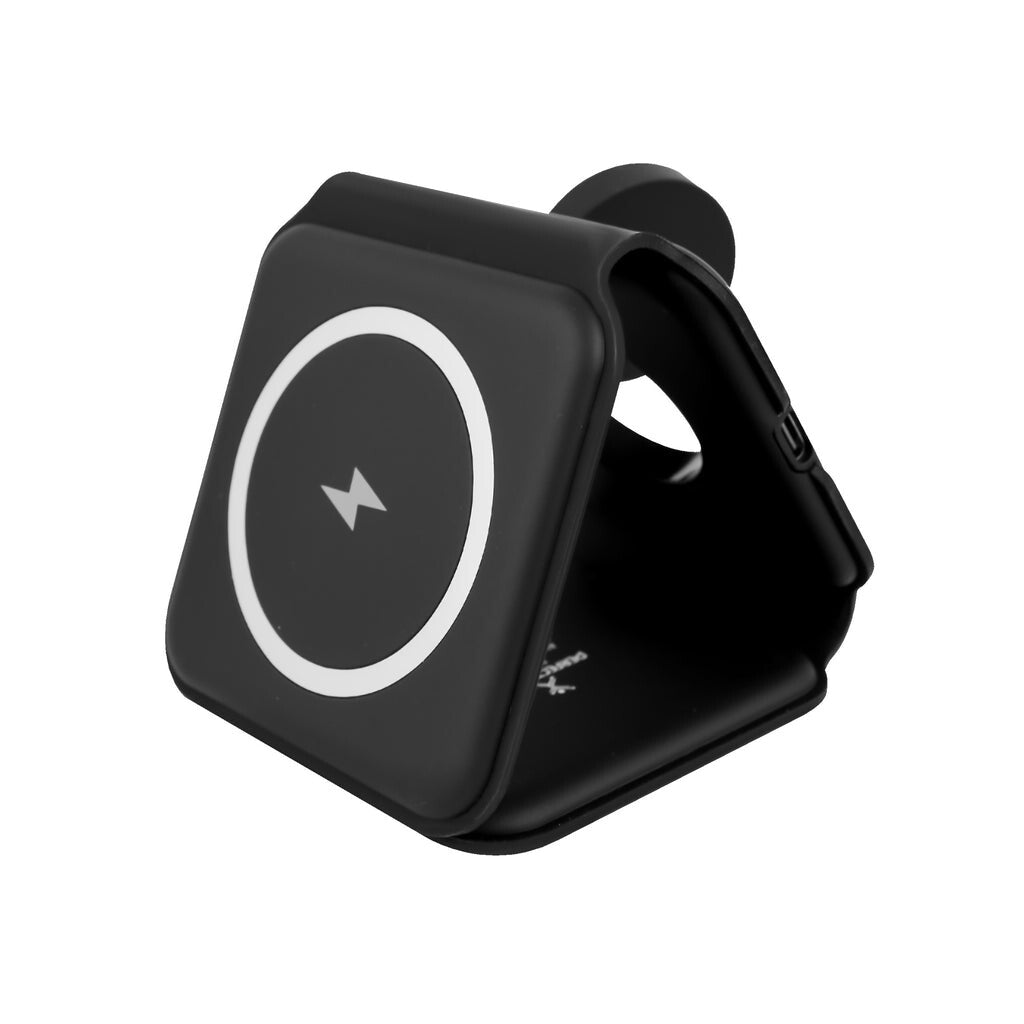Perfect Choice PC-241034 cargador de dispositivo móvil Audífonos, Smartphone, Reloj inteligente Negro USB Cargador inalámbrico Carga rápida Interior