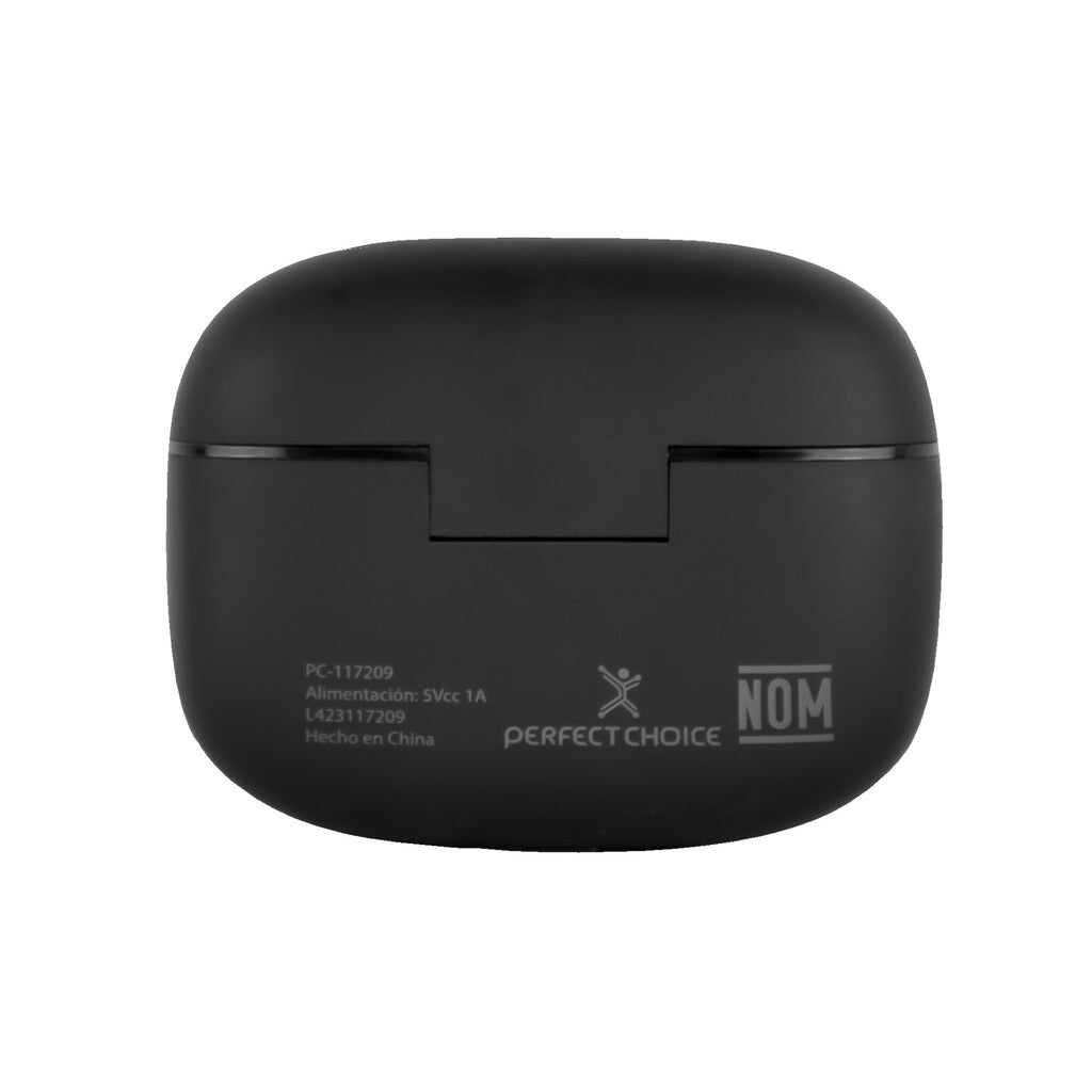 Perfect Choice PC-117209 audífono y auriculare Auriculares True Wireless Stereo (TWS) Intra auditivo Llamadas/Música Bluetooth Negro