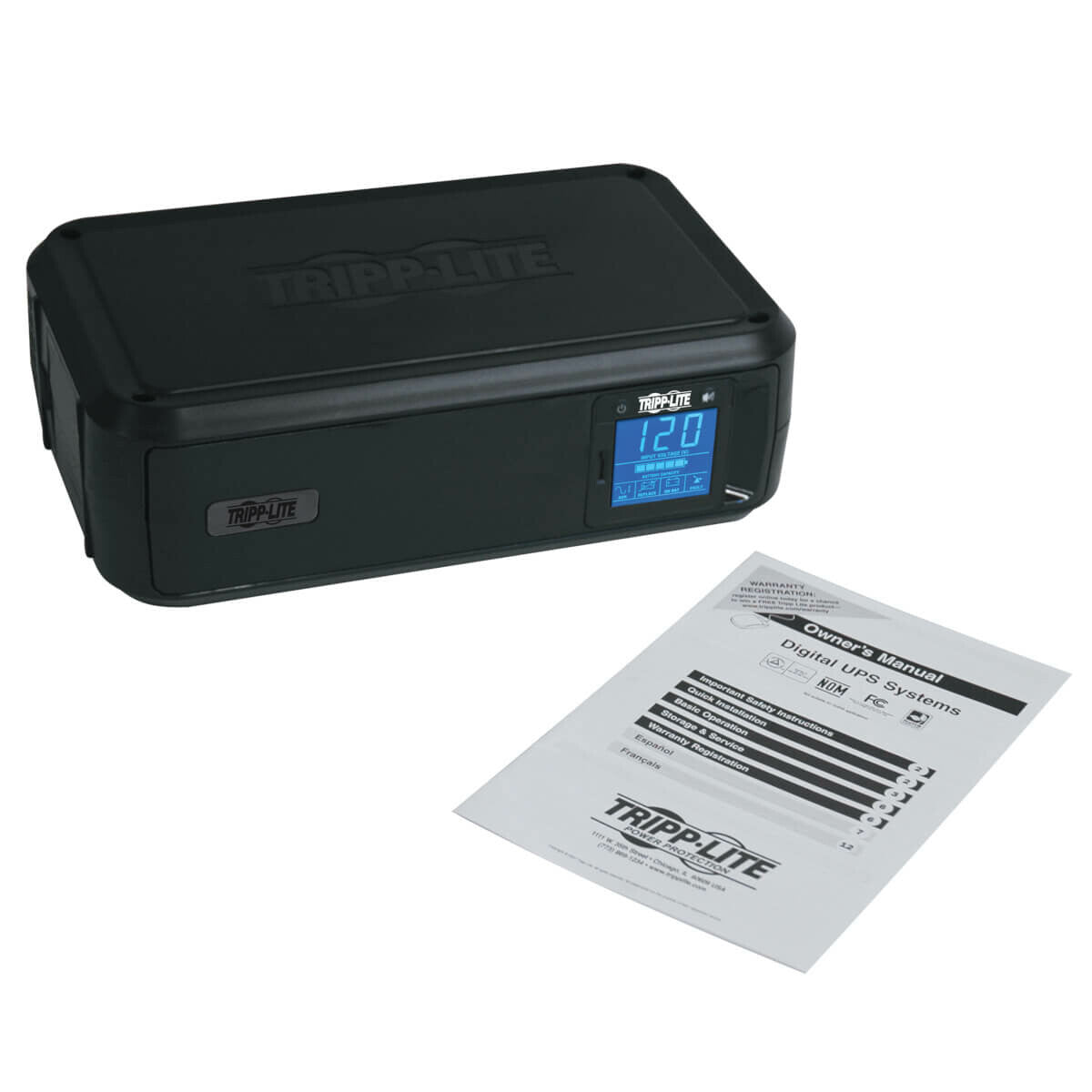 Tripp Lite OMNI900LCD UPS OmniSmart interactivo de 120V, 900VA y 475W, torre, pantalla LCD, puerto USB