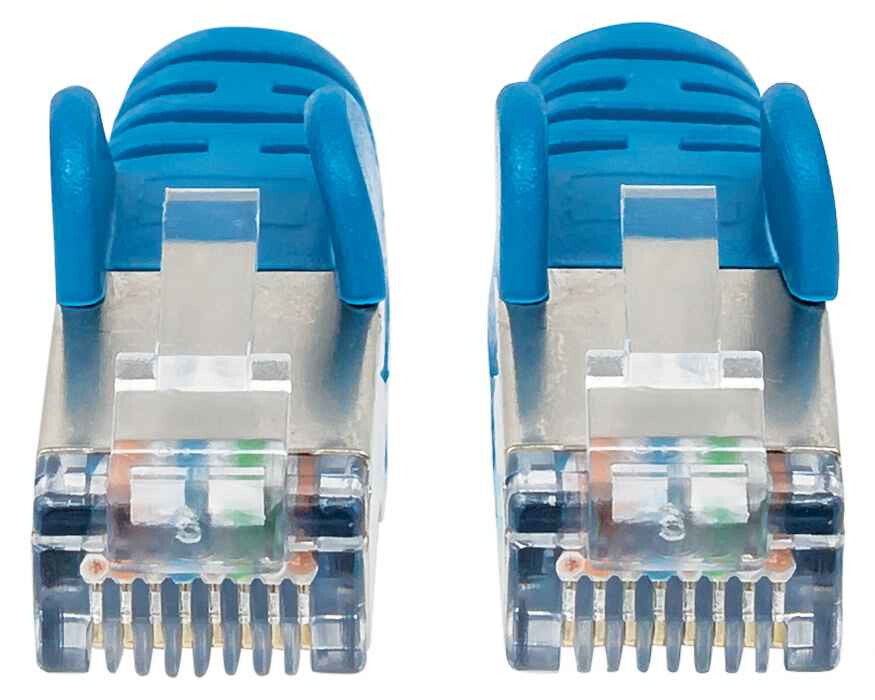 Intellinet Cable de Red Cat6a S/FTP, 30 cm, Azul
