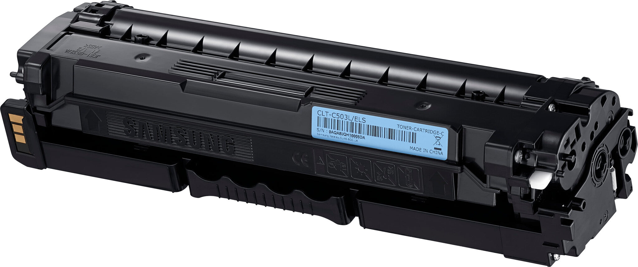 Samsung Cartucho de tóner original HP CLT-C503L de alto rendimiento, cian