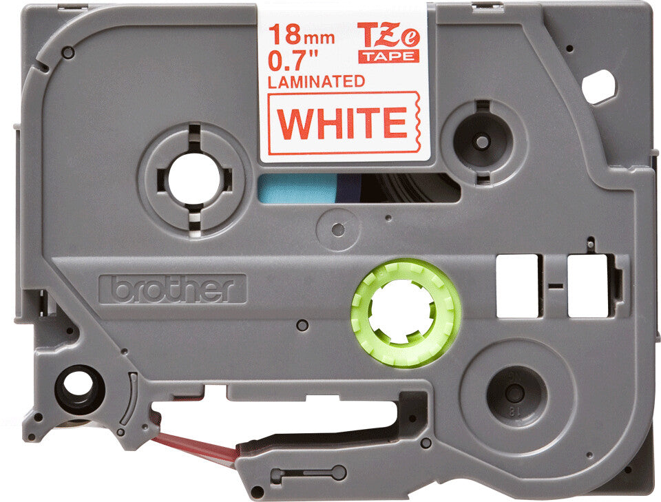 Brother TZE242G cinta para impresora de etiquetas Rojo sobre blanco TZe