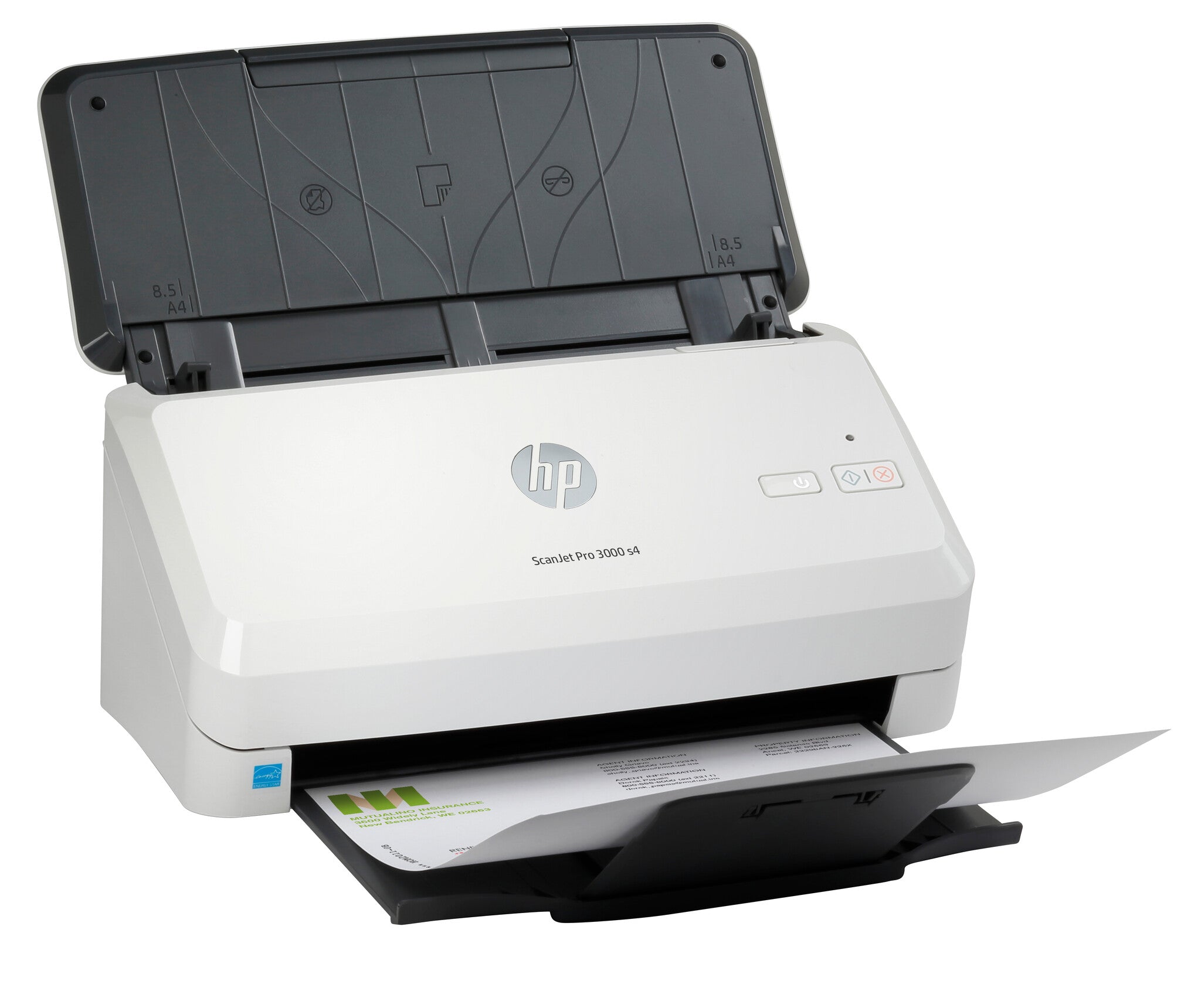 HP ScanJet Pro 3000 s4 Escáner alimentado con hojas 600 x 600 DPI A4 Negro, Blanco